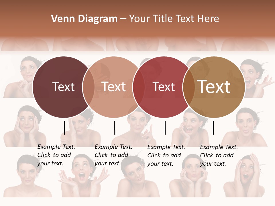 Expressions Female PowerPoint Template