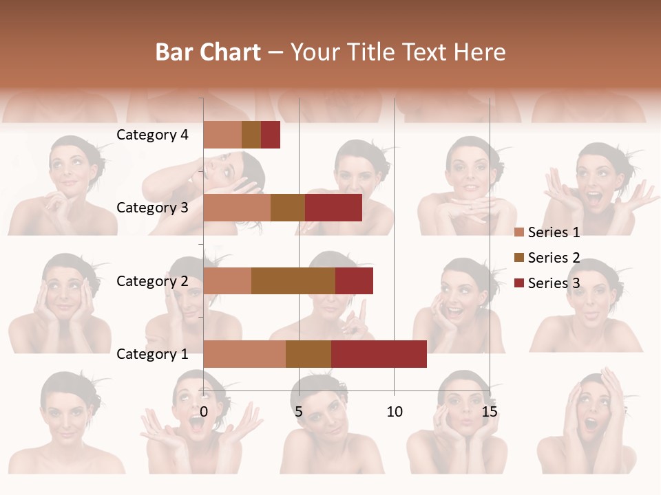 Expressions Female PowerPoint Template