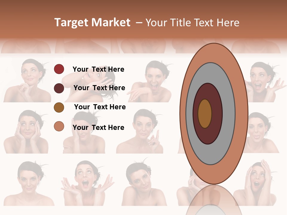 Expressions Female PowerPoint Template