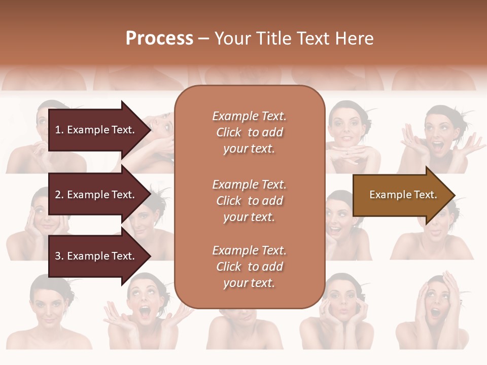 Expressions Female PowerPoint Template