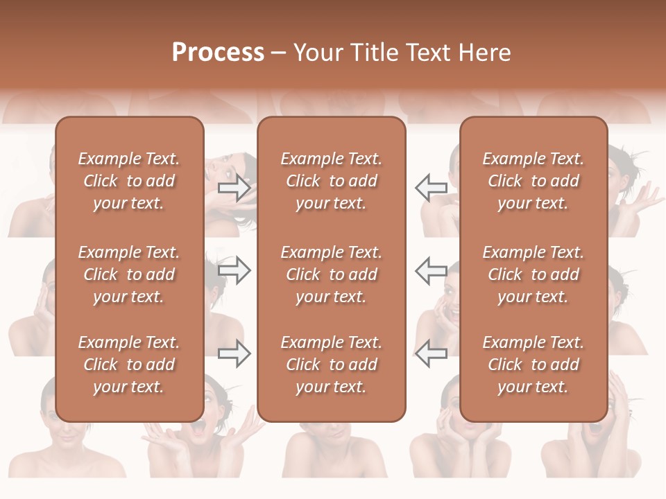Expressions Female PowerPoint Template