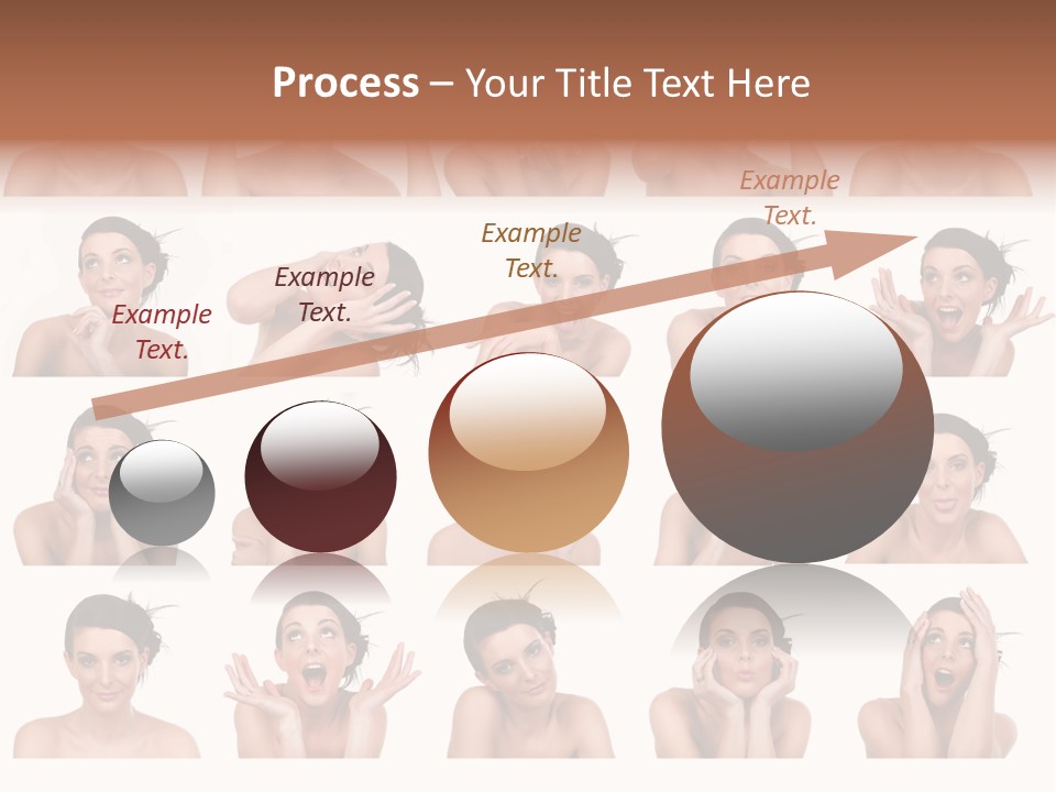 Expressions Female PowerPoint Template
