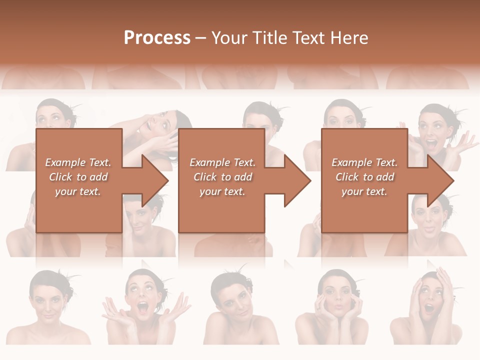Expressions Female PowerPoint Template