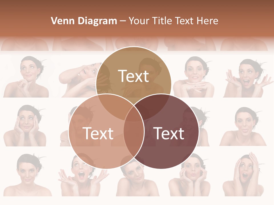 Expressions Female PowerPoint Template