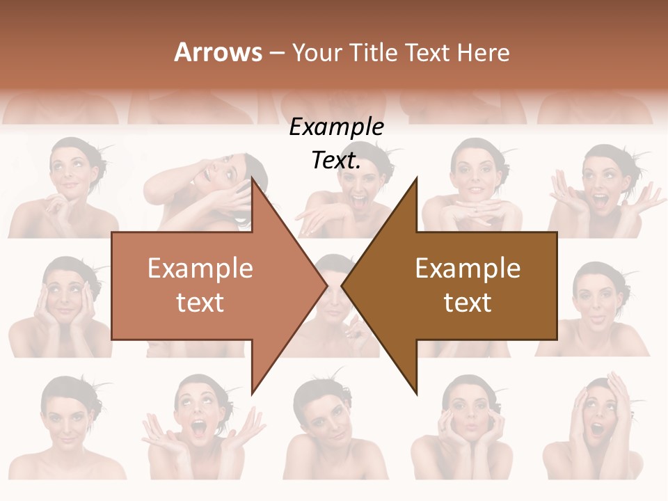 Expressions Female PowerPoint Template