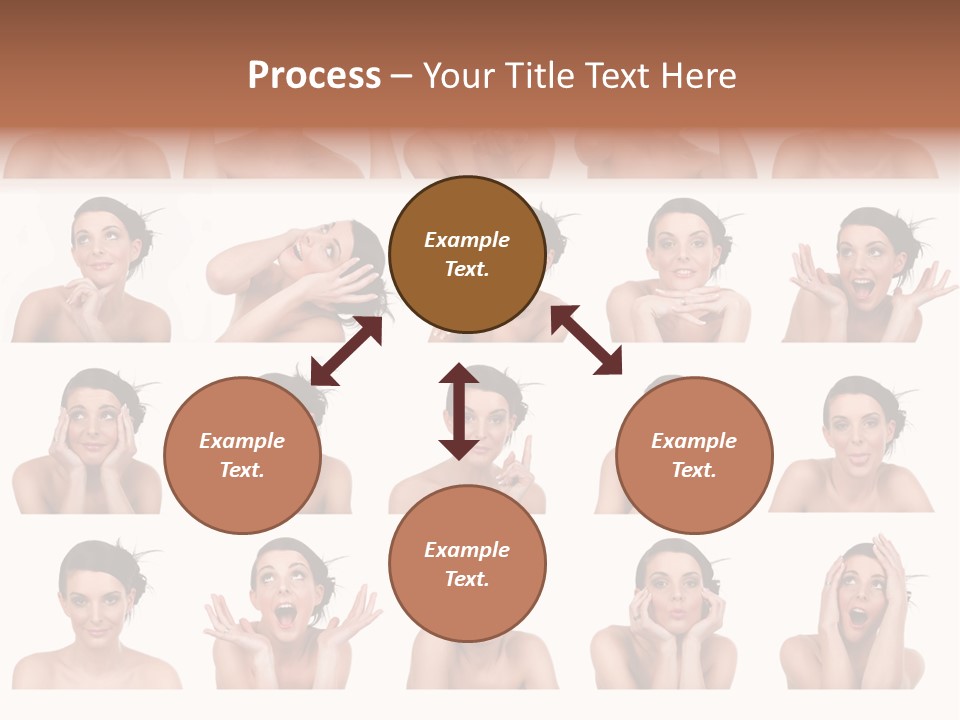 Expressions Female PowerPoint Template