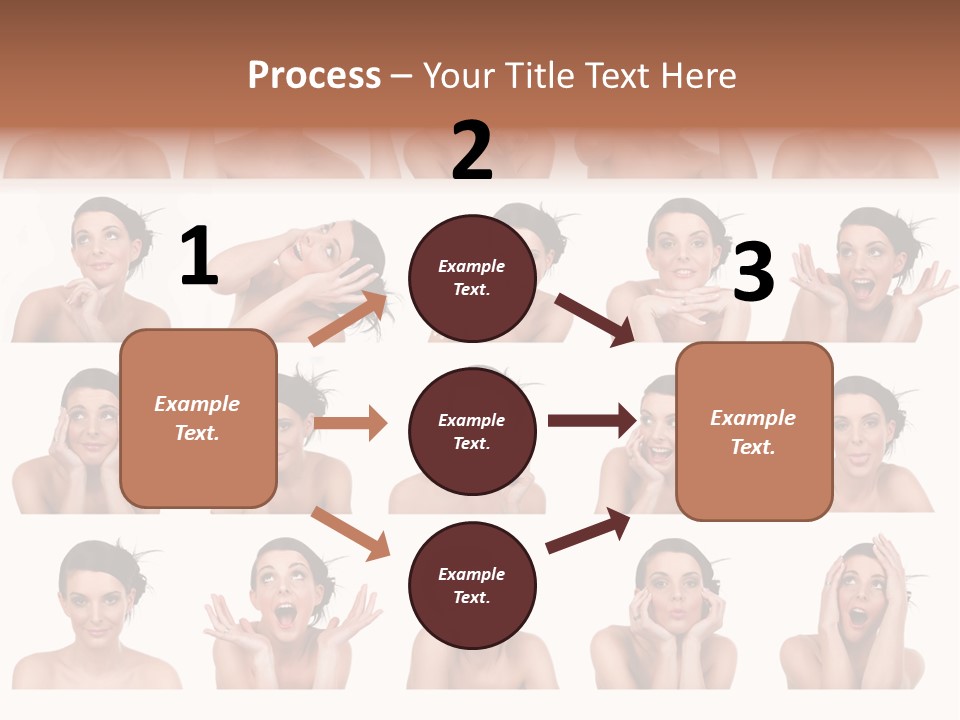 Expressions Female PowerPoint Template