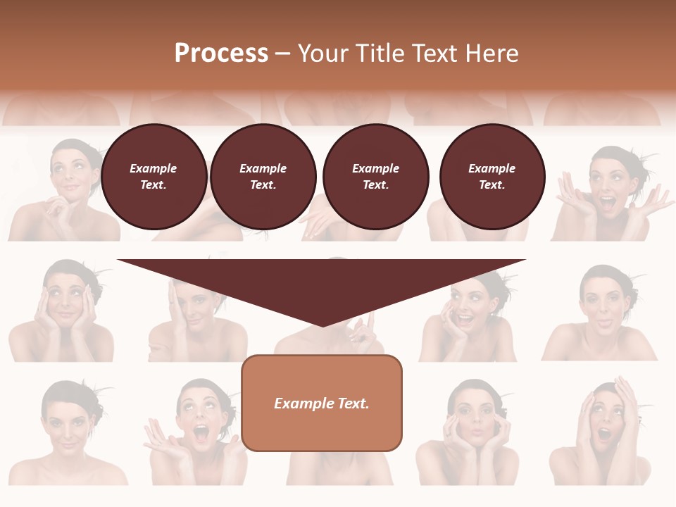 Expressions Female PowerPoint Template