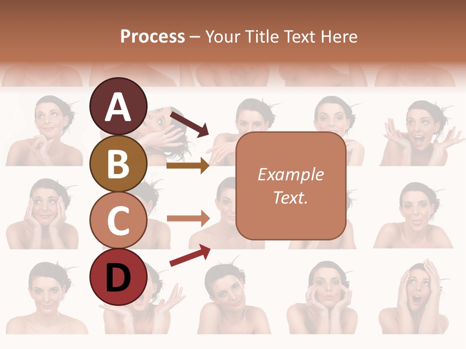 Expressions Female PowerPoint Template