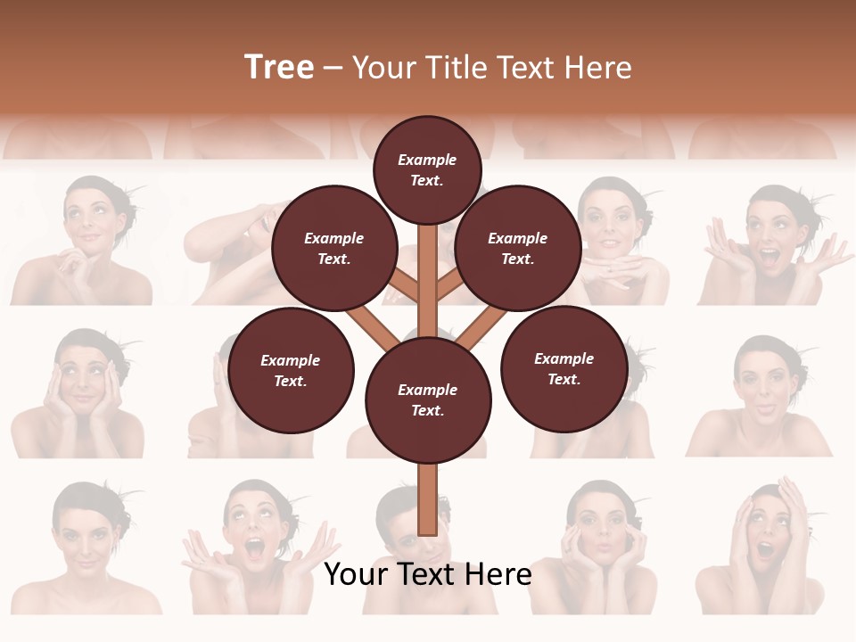 Expressions Female PowerPoint Template