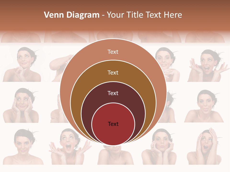 Expressions Female PowerPoint Template