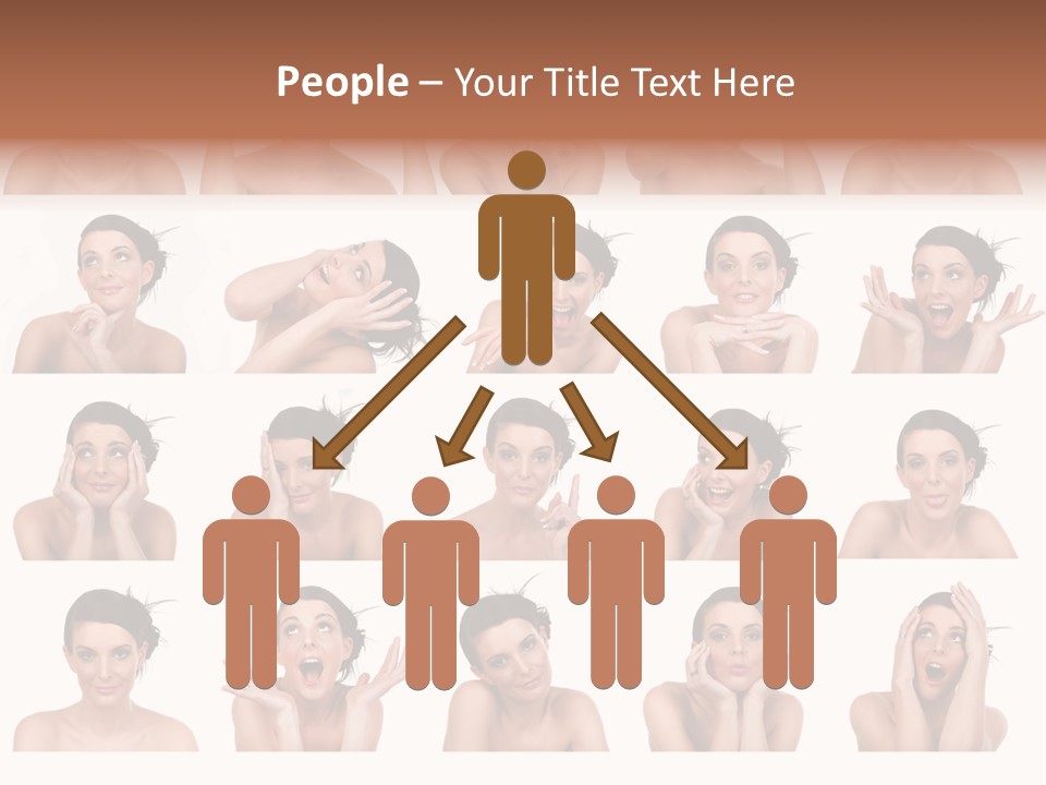 Expressions Female PowerPoint Template