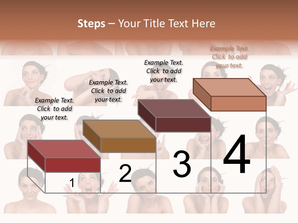Expressions Female PowerPoint Template