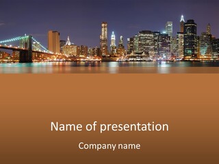 America New York City PowerPoint Template