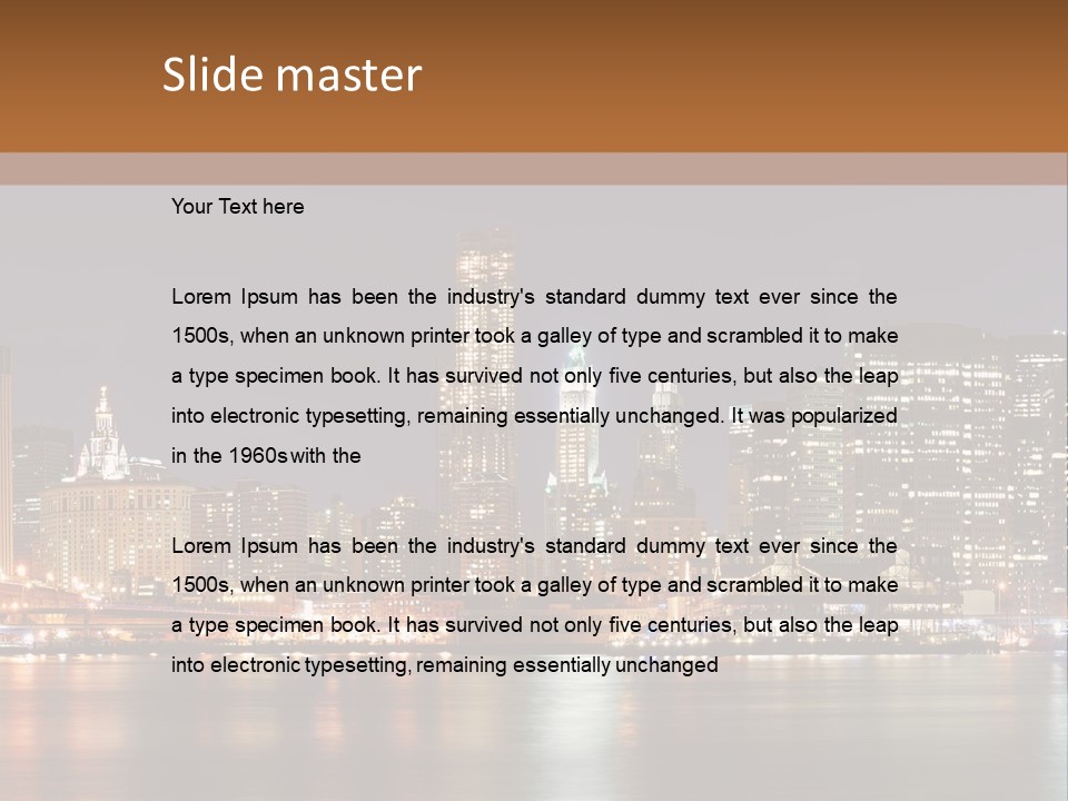 America New York City PowerPoint Template