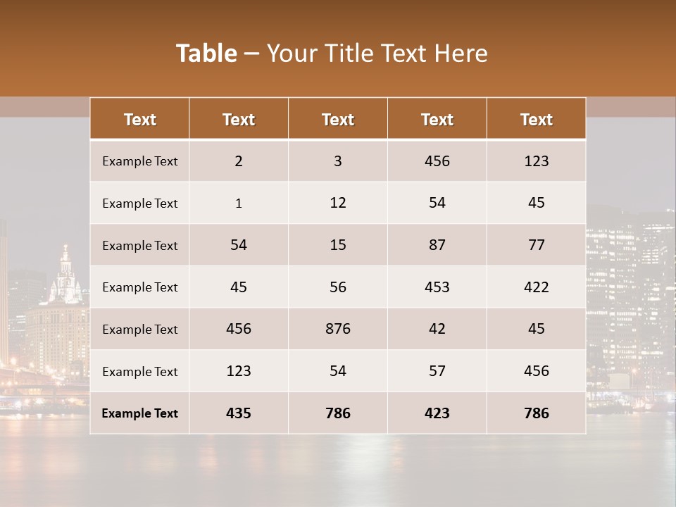 America New York City PowerPoint Template