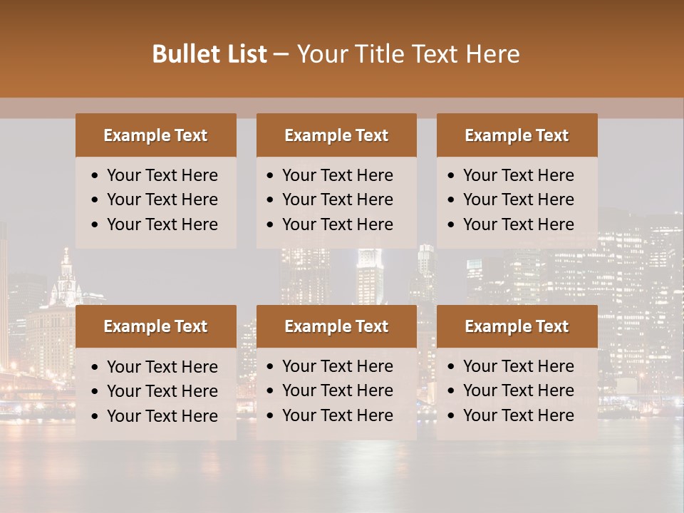 America New York City PowerPoint Template