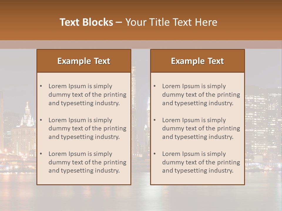 America New York City PowerPoint Template