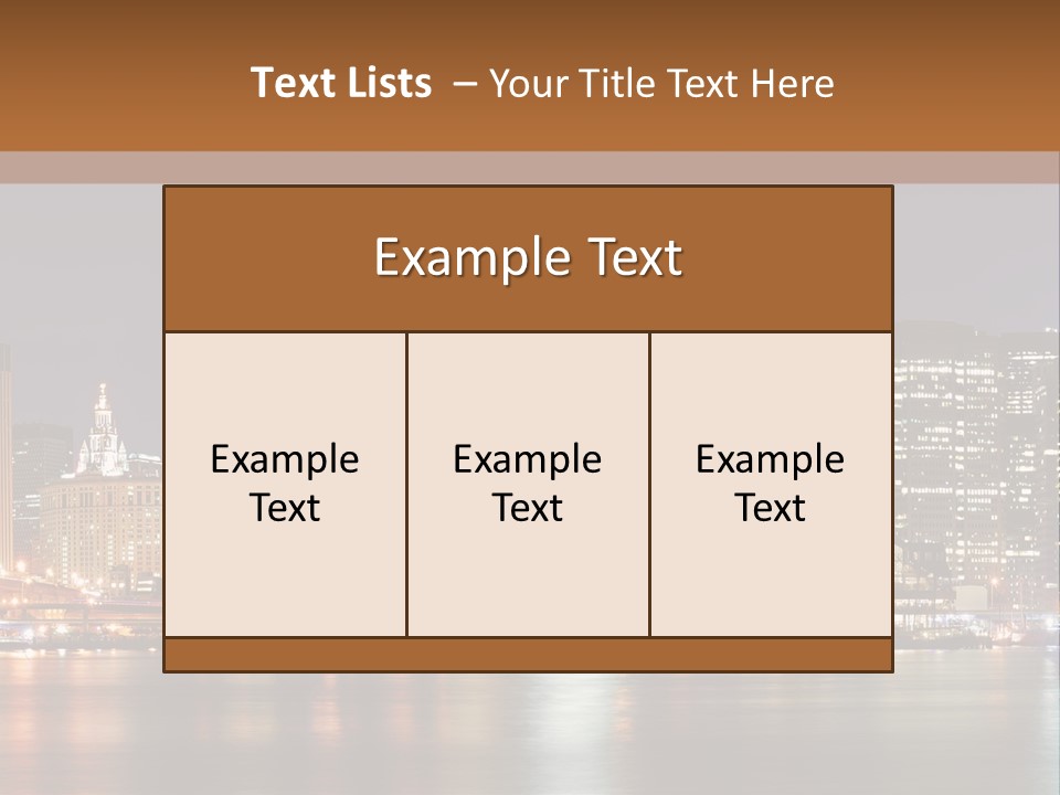America New York City PowerPoint Template