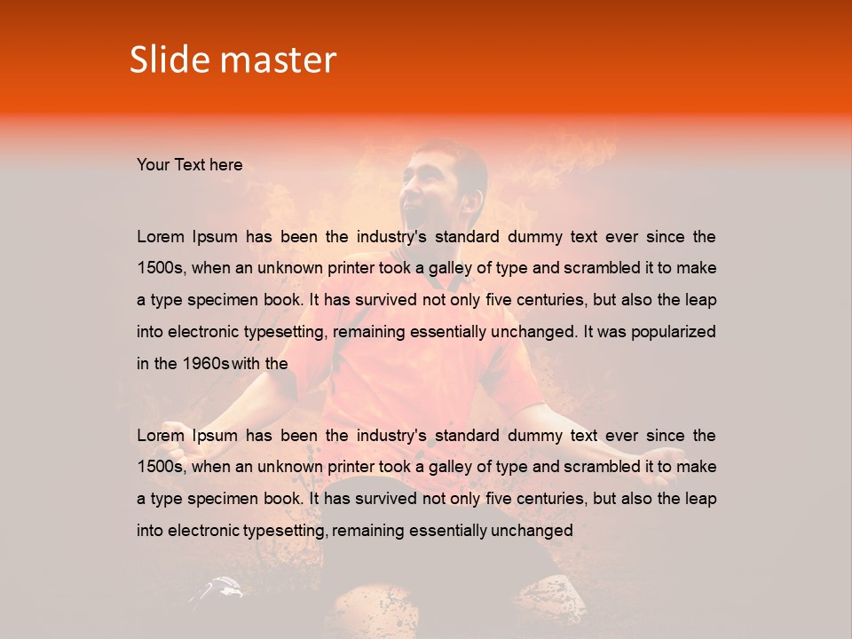 Flame Football PowerPoint Template