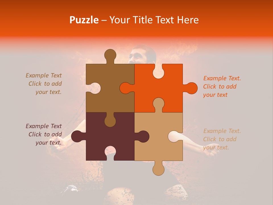 Flame Football PowerPoint Template