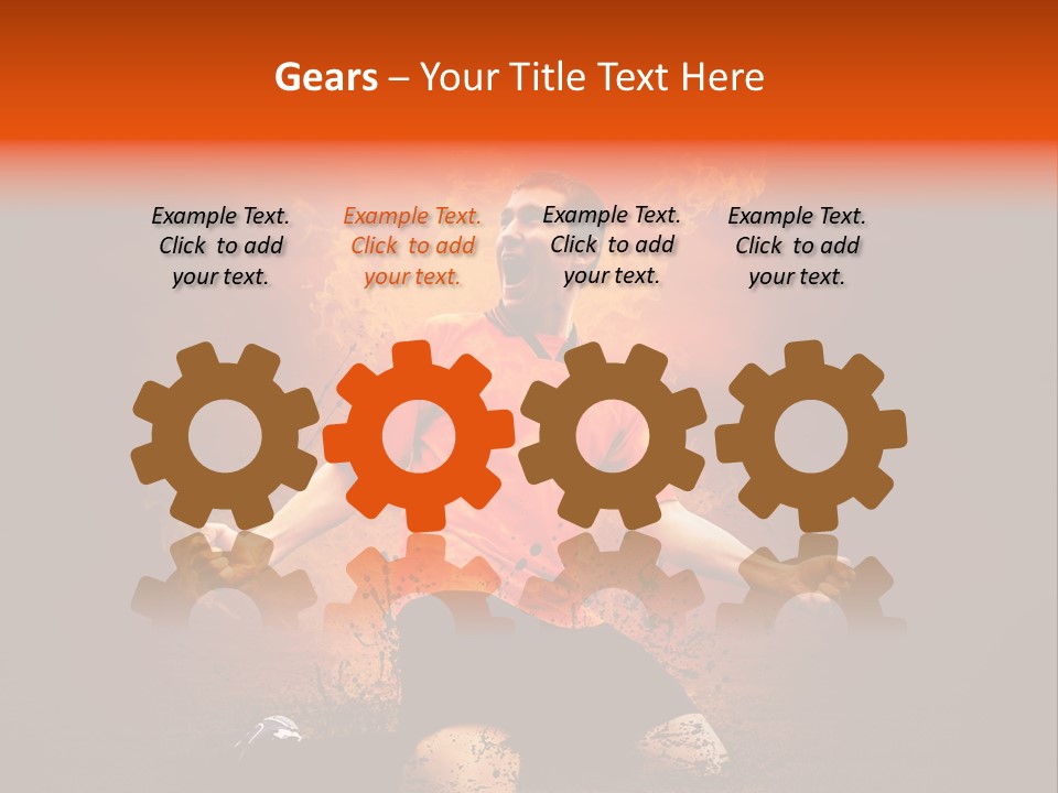 Flame Football PowerPoint Template