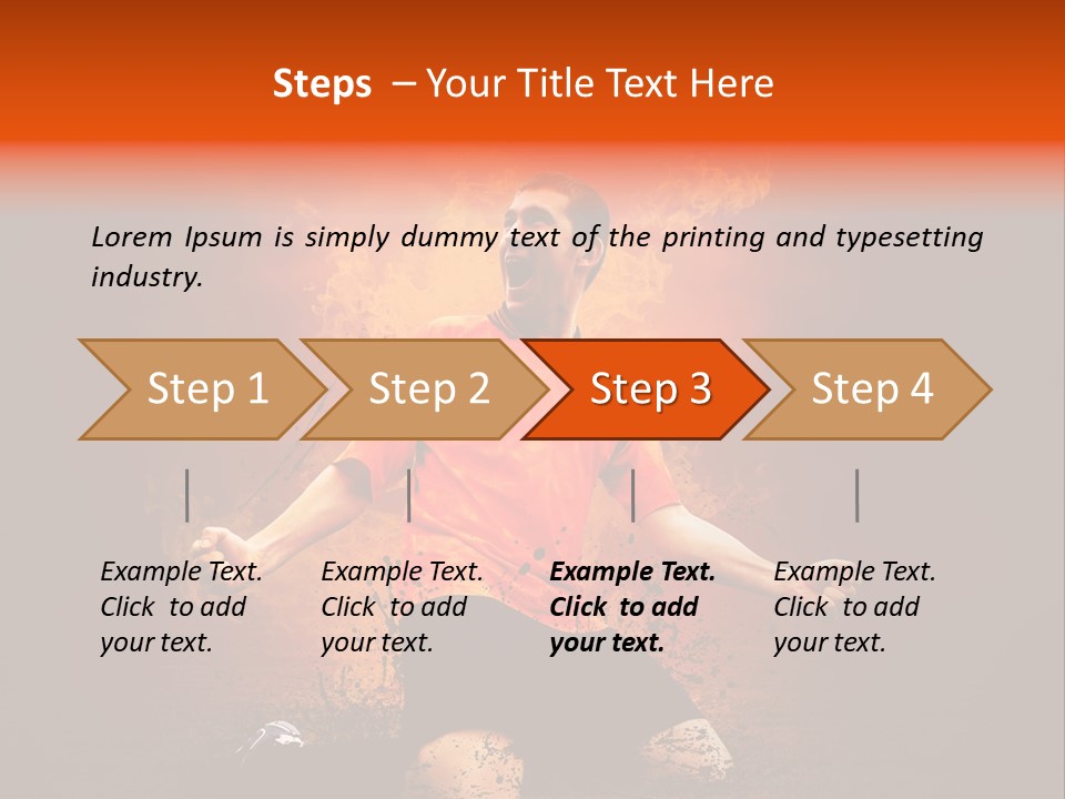 Flame Football PowerPoint Template