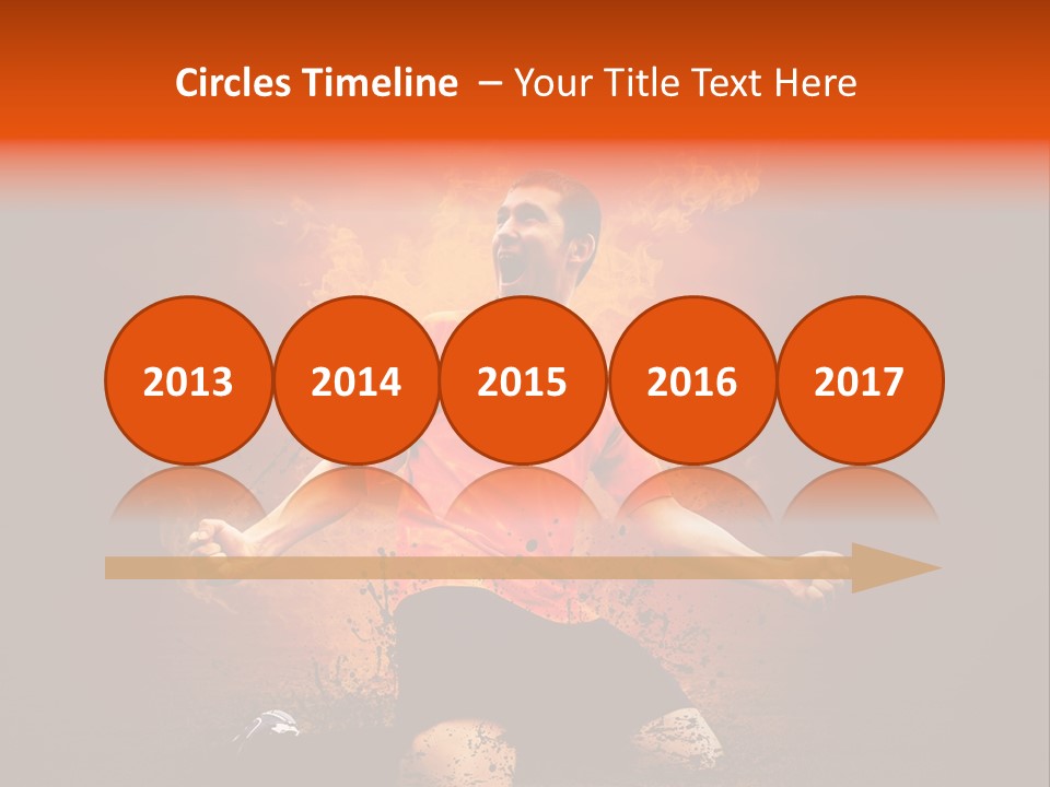 Flame Football PowerPoint Template