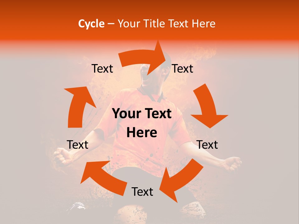 Flame Football PowerPoint Template