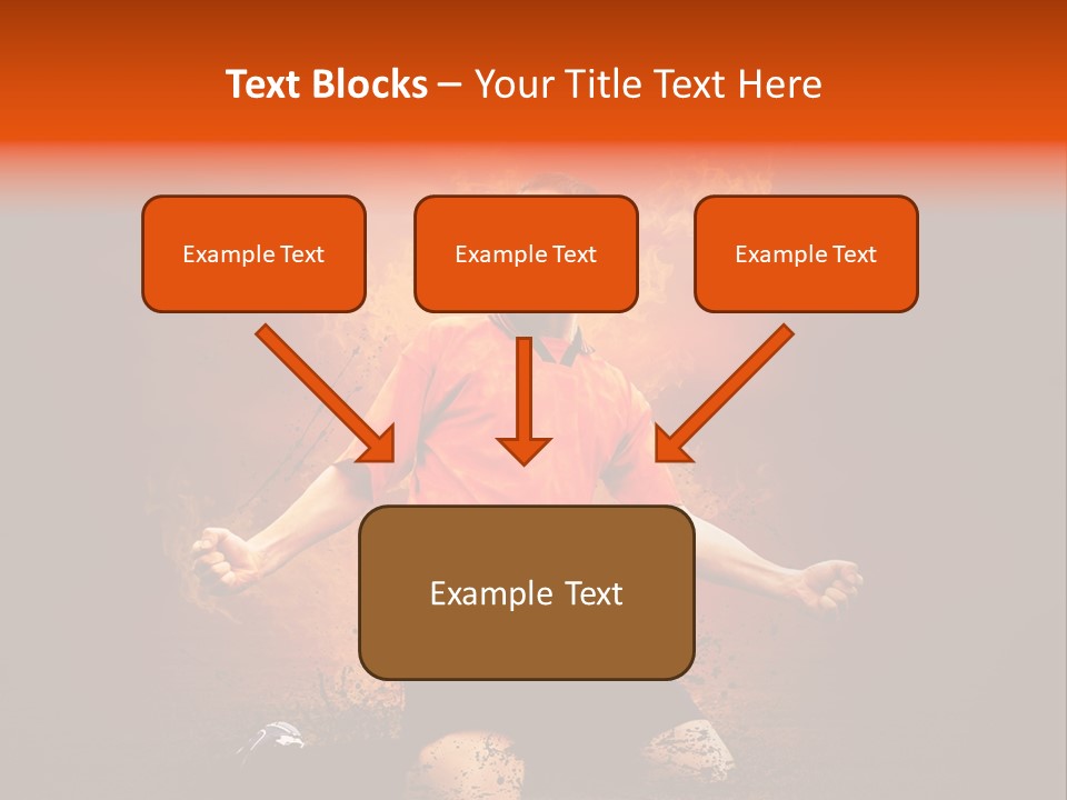 Flame Football PowerPoint Template
