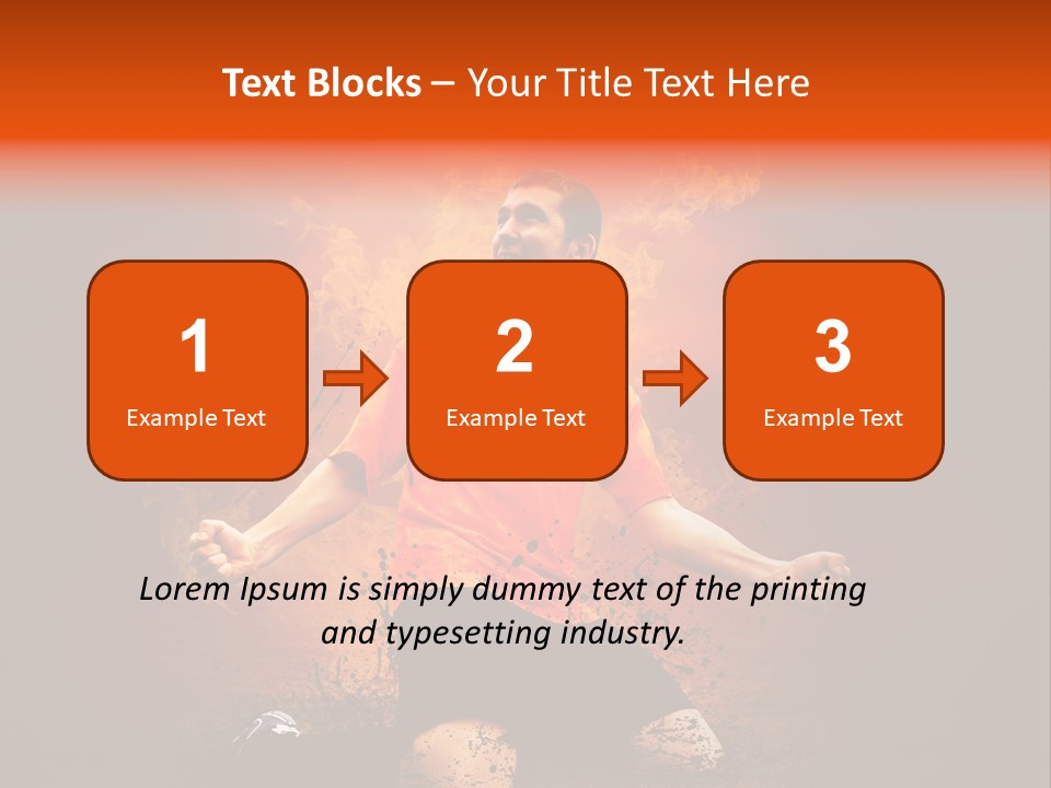 Flame Football PowerPoint Template