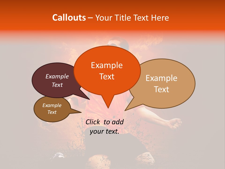 Flame Football PowerPoint Template