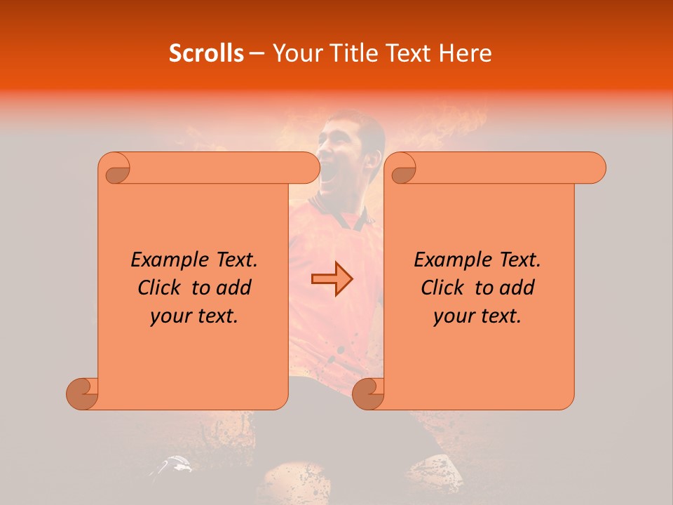 Flame Football PowerPoint Template