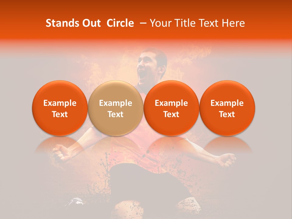 Flame Football PowerPoint Template