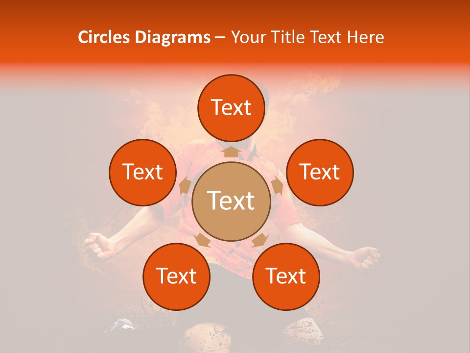 Flame Football PowerPoint Template