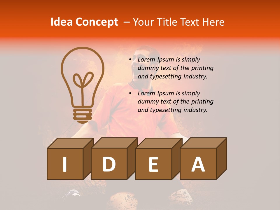 Flame Football PowerPoint Template