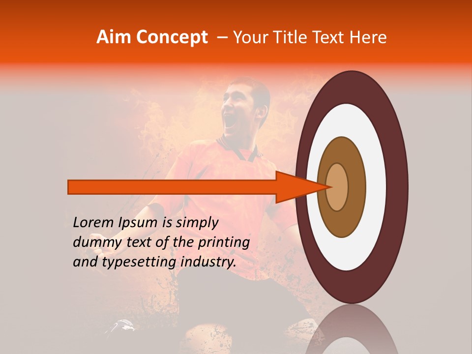 Flame Football PowerPoint Template