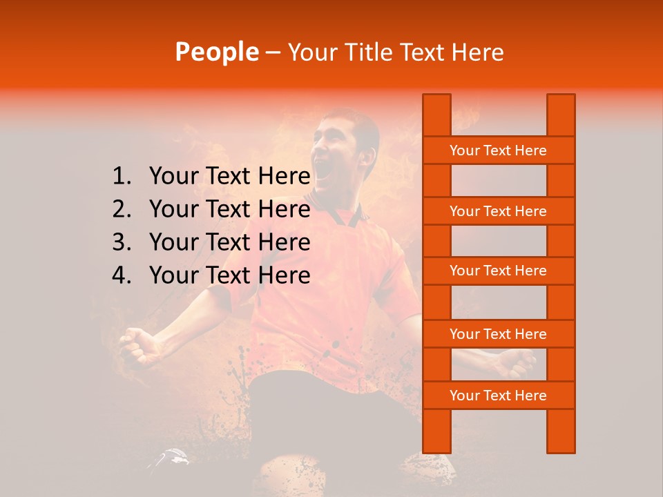 Flame Football PowerPoint Template