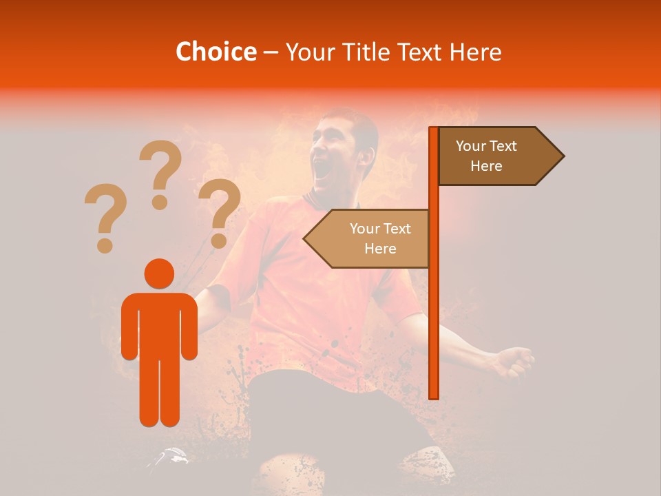 Flame Football PowerPoint Template