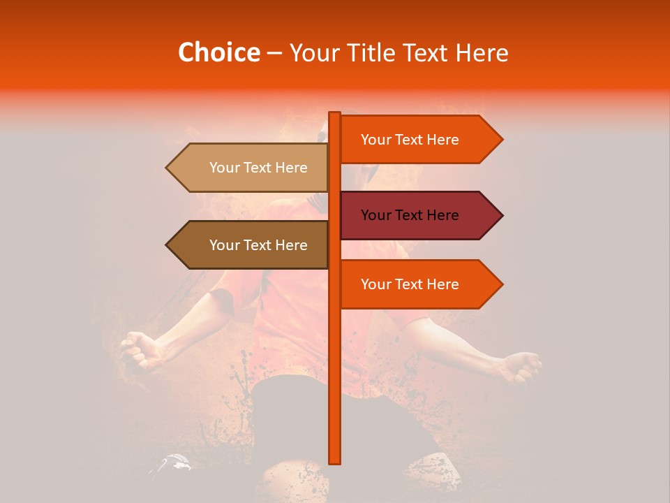 Flame Football PowerPoint Template