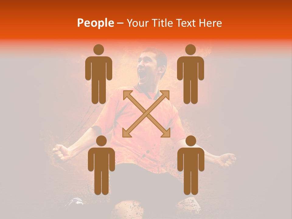Flame Football PowerPoint Template