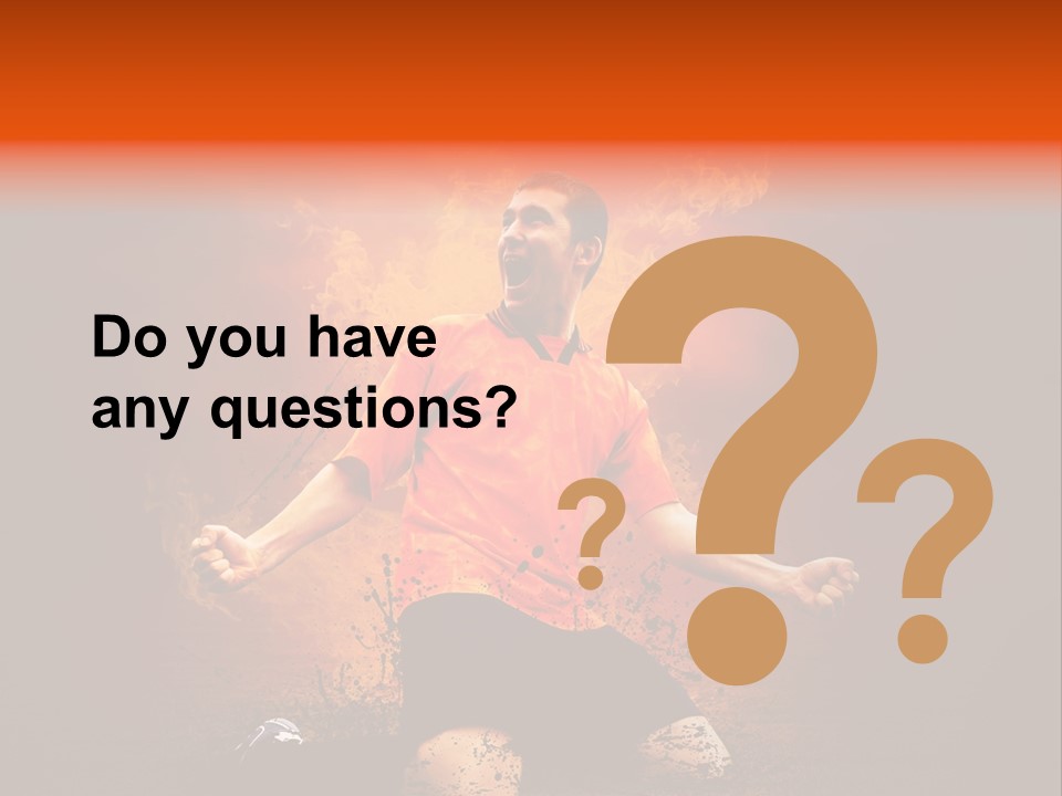 Flame Football PowerPoint Template