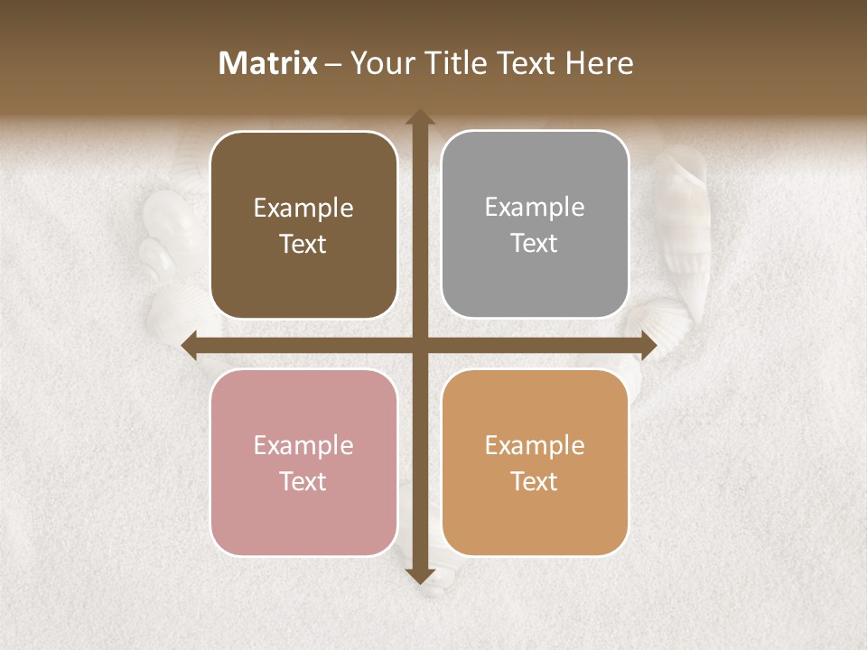 Seashells In The Sand PowerPoint Template