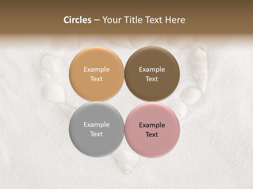 Seashells In The Sand PowerPoint Template