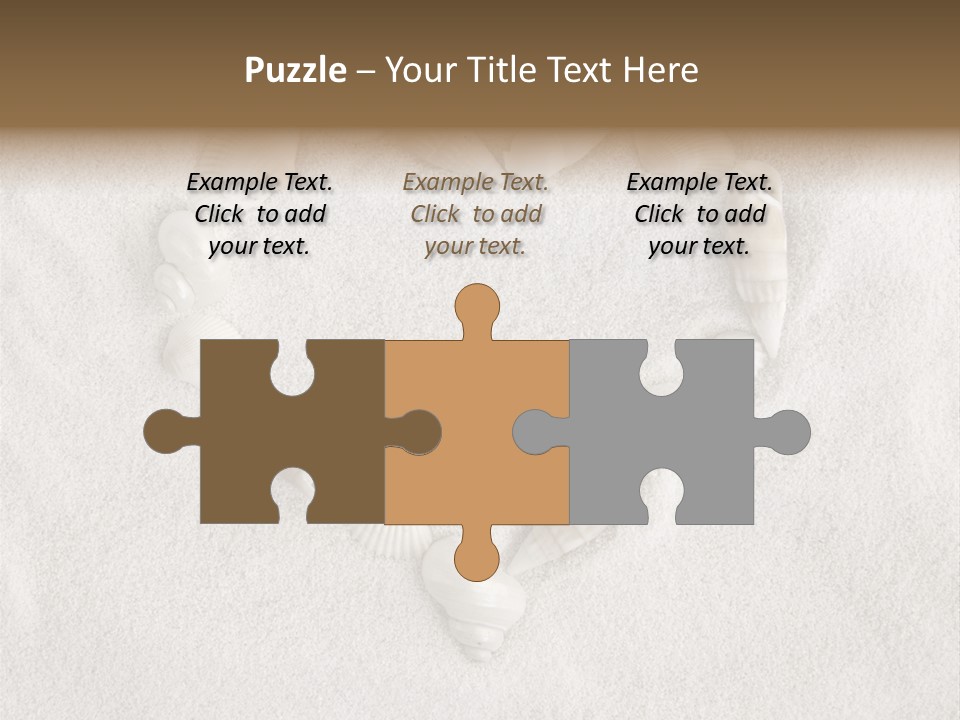 Seashells In The Sand PowerPoint Template