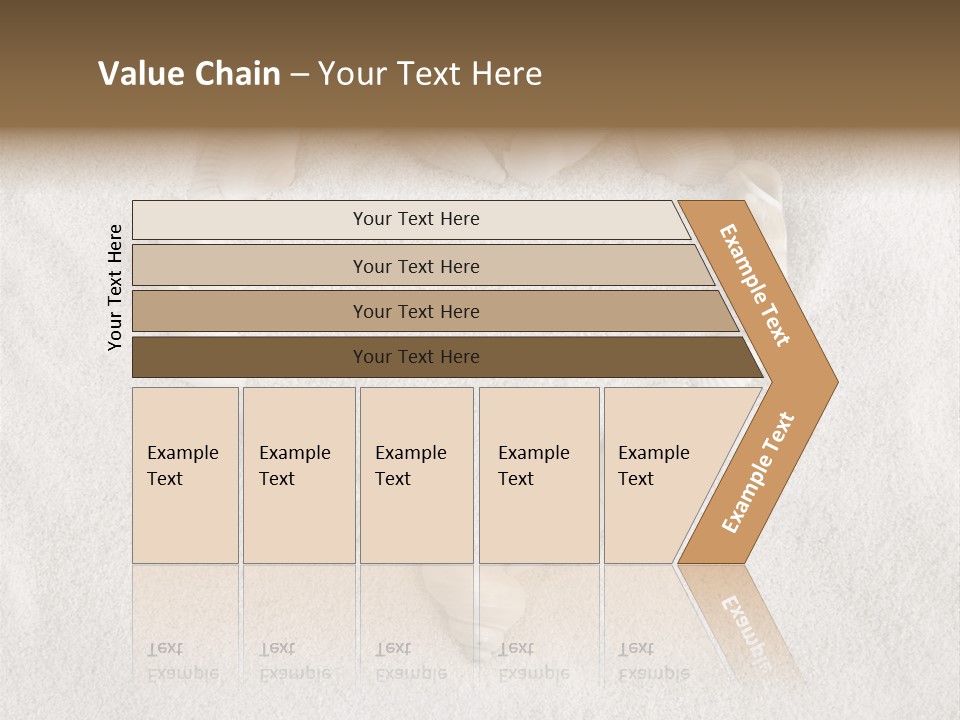 Seashells In The Sand PowerPoint Template