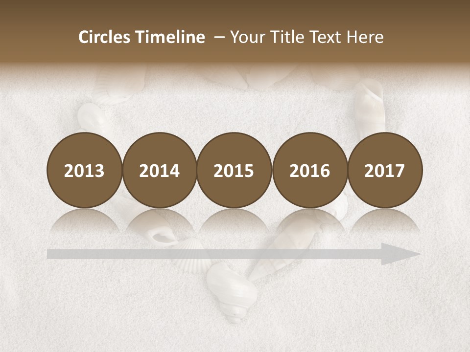 Seashells In The Sand PowerPoint Template