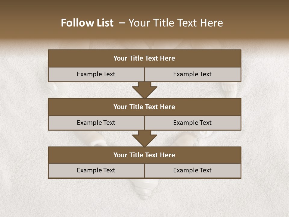 Seashells In The Sand PowerPoint Template