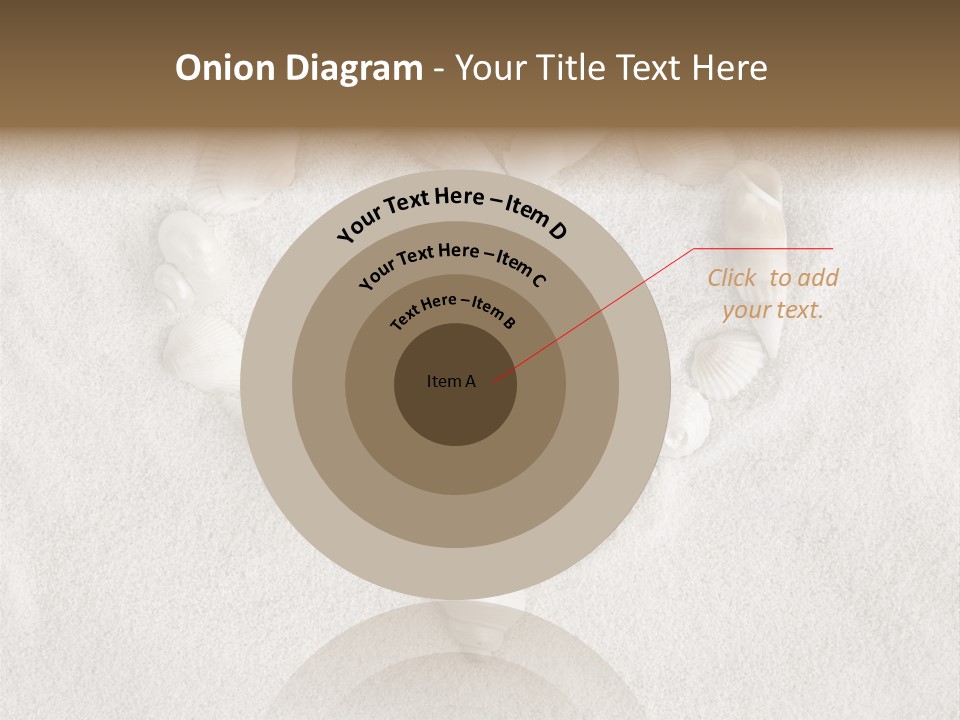 Seashells In The Sand PowerPoint Template