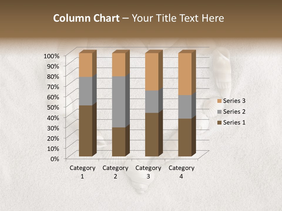 Seashells In The Sand PowerPoint Template